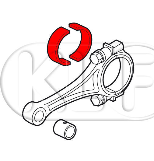 Connecting Rod Bearing, -0,5, 18-22kW (25-30PS)