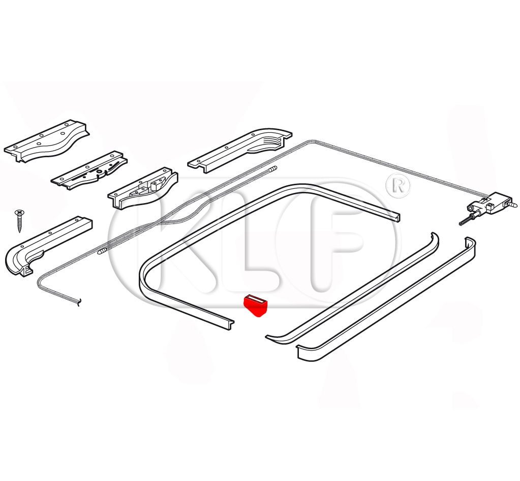 Lifter Guide Sunroof, Pair, only 1303