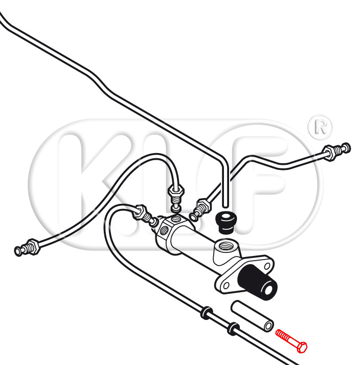 Screw for Master Cylinder, 1302/1303 only