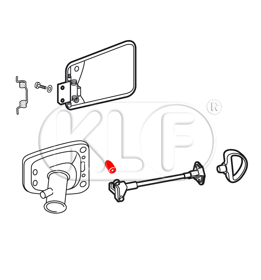 Plug for Glove Box Frame or Gas Door , not 1303