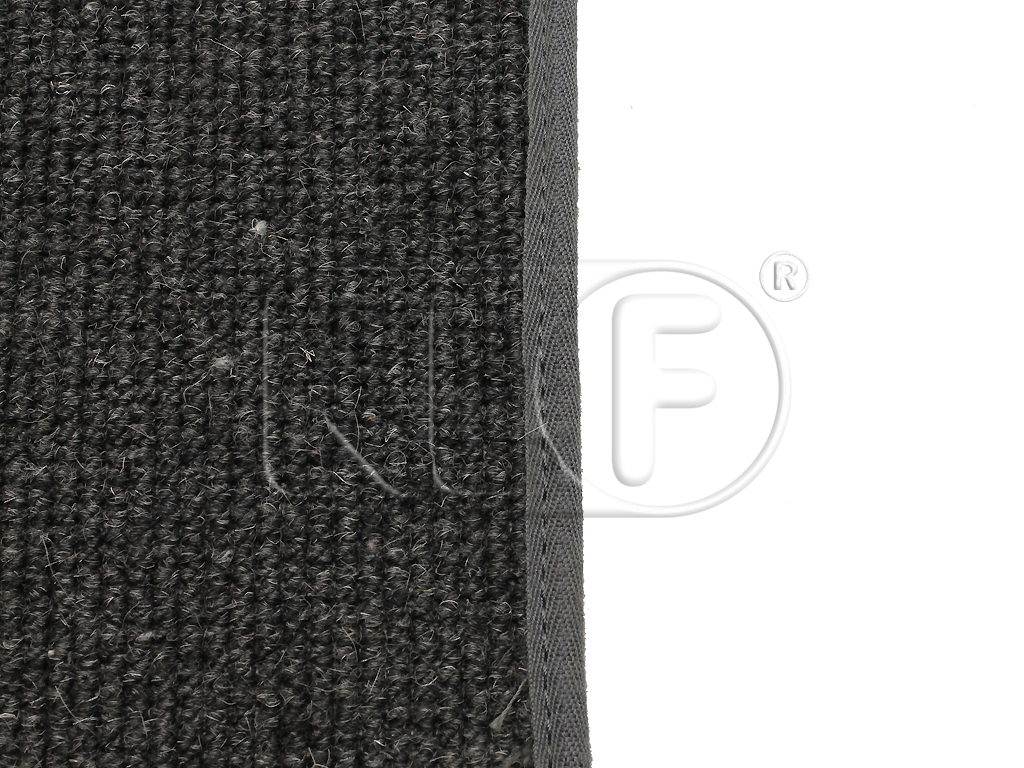 Carpet Set sedan, German square weave, charcoal, year 8/55-7/56