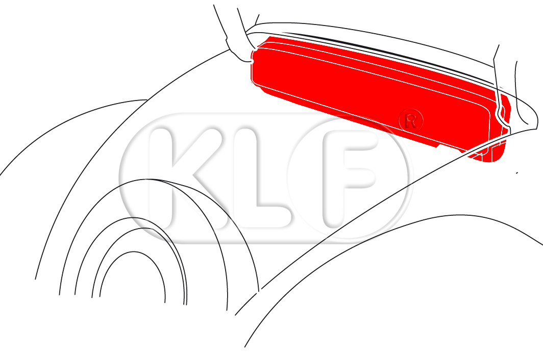 Elektrikabdeckung, nicht 1302/1303, Kunststoff, ab Bj. 08/67