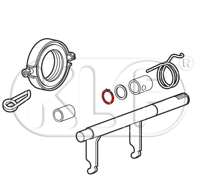 Sicherungsring für Ausrückhebelwelle, Wellendurchmesser 20mm, ab Bj. 08/71