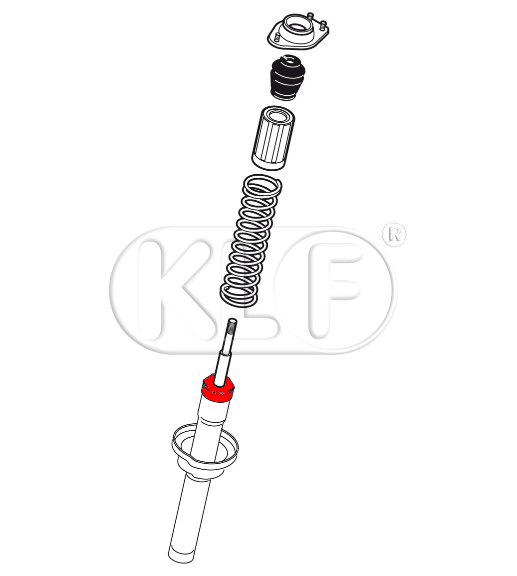 Mutter für Stoßdämpfereinsatz, nur 1302/1303, M50 x1,5