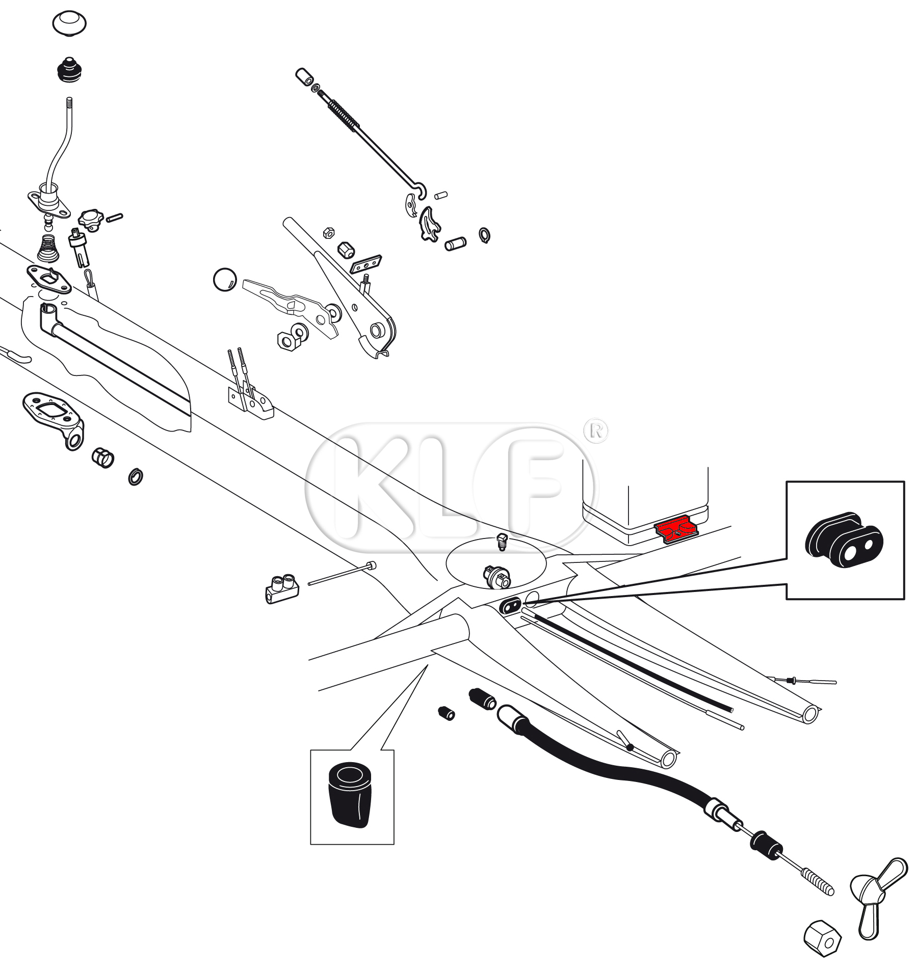 Halter für Batterie, schraubbar, ab Bj. 08/66