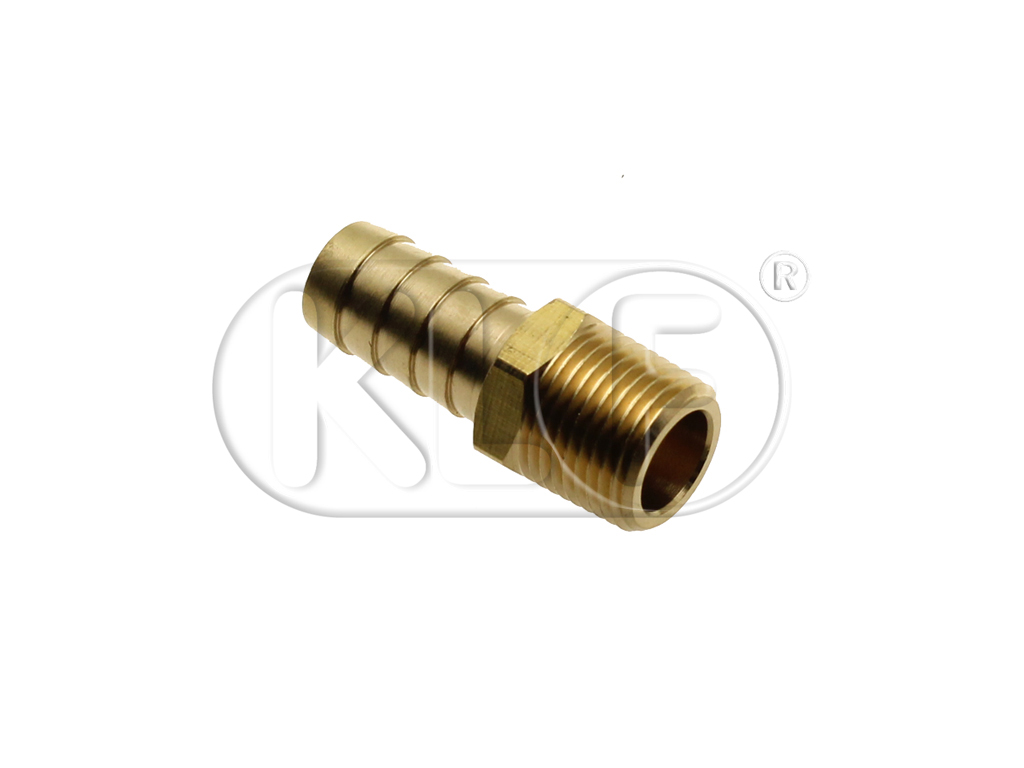Nipple with outside thread, 3/8“ NPT for 13mm hose (1/2“)