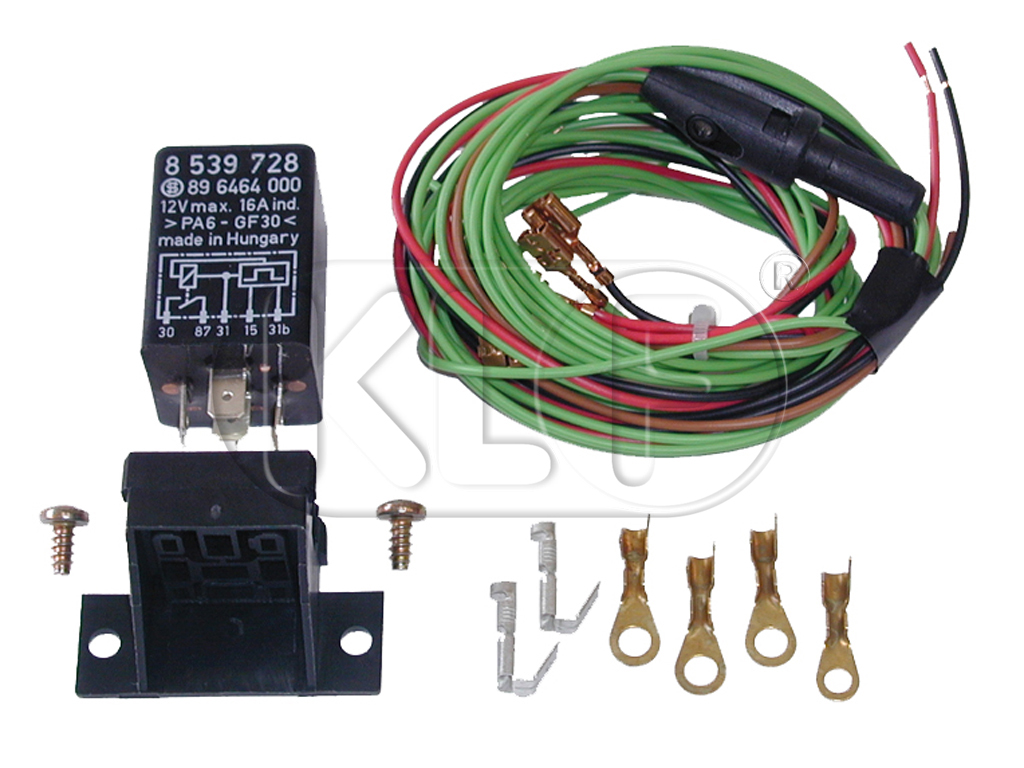 Relais für elektrische Benzinpumpe, Sicherheitsabschaltung, mit Montageanleitung