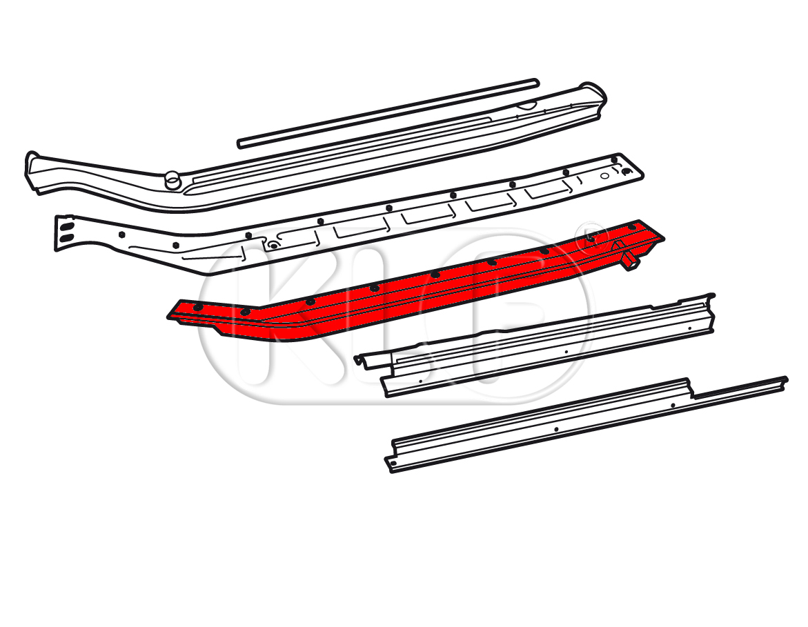 Convertible Reinforcement Rail Assemblies, left, universal