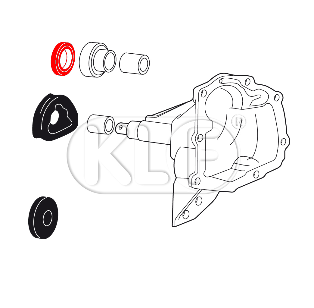 Wellendichtring für Schaltgehäuse, ab Bj. 08/60