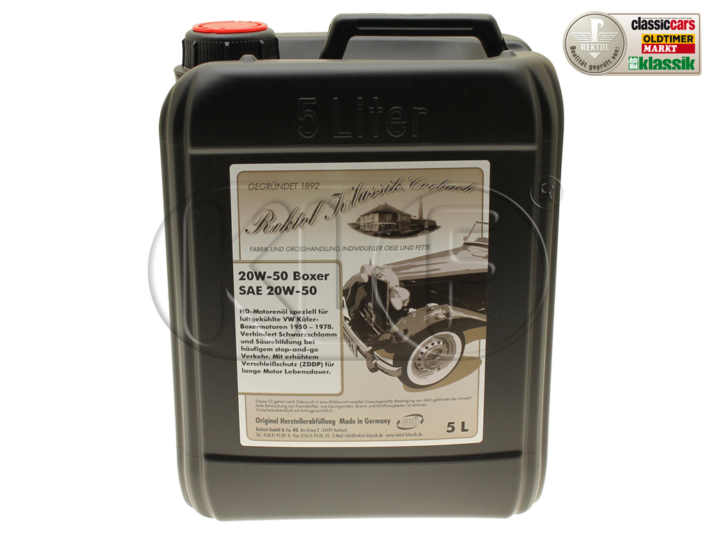 Motoröl Rektol Boxer, SAE 20W-50 HD, 5 Liter