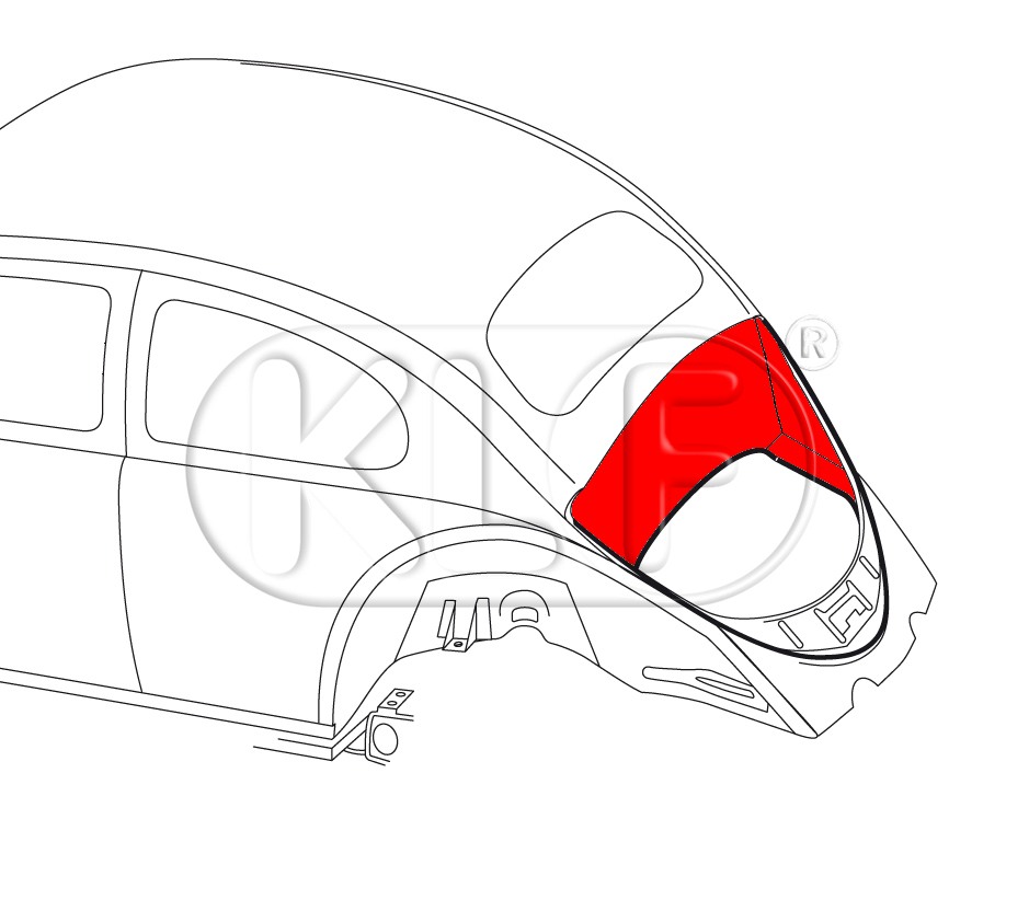 Motorraumisolierung Limousine, 3-teilig, Teerpappe