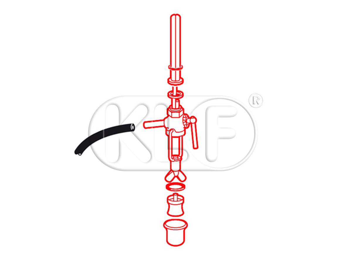 Fuel Reserve Tap, 6mm fuel line, year 10/52-7/55  TOP Quality