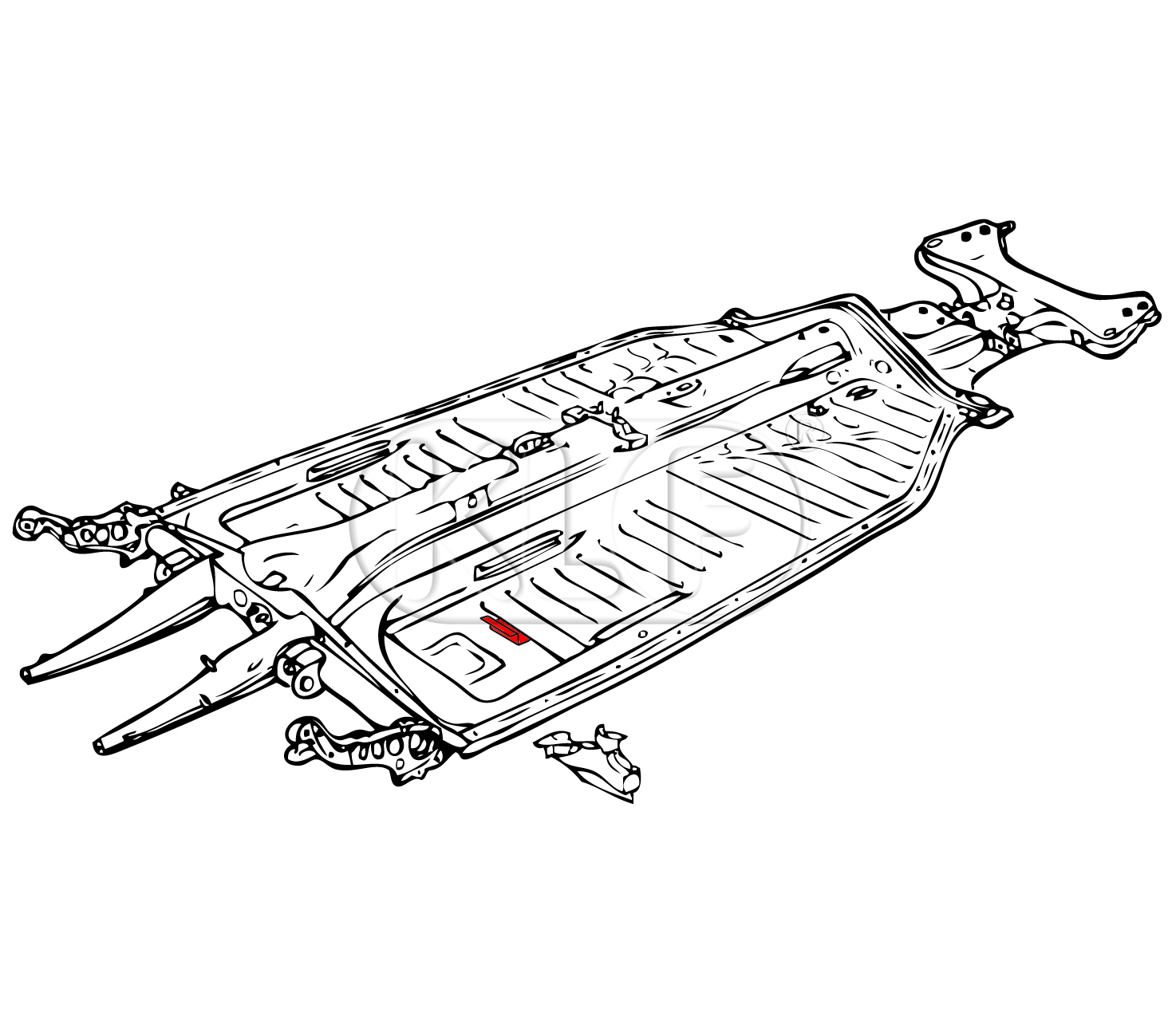 Halter für Batteriebefestigung, ab Bj. 08/66