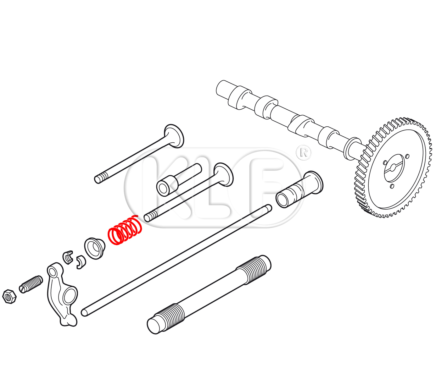 Valve Spring, 25-37 kW (34-50PS)