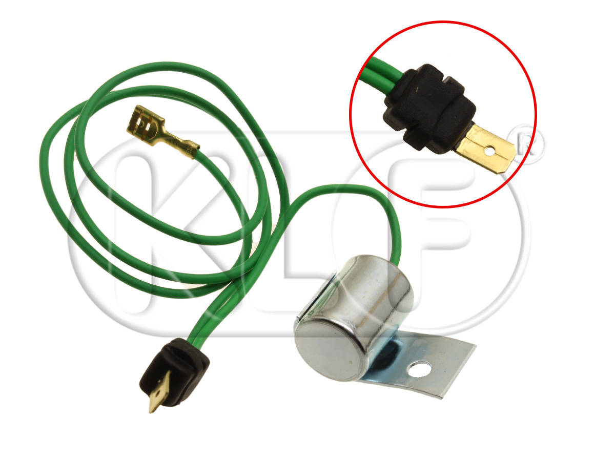 Condenser for Distributor with square hole for wiring