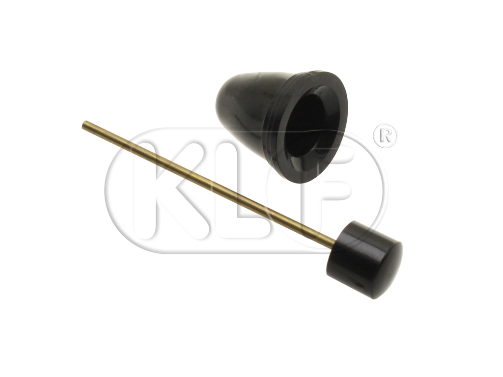 Knob for Wiper & Squirter, black, 5mm thread, year 8/61-7/66