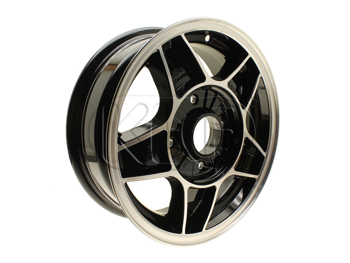 KTC wheel 5 1/2J x 15 off set +34, black plished ATS Style