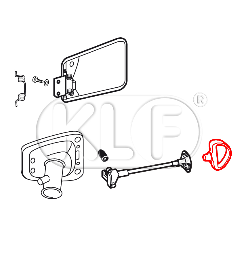 Pull Handle for Release Cable, (not 1302)