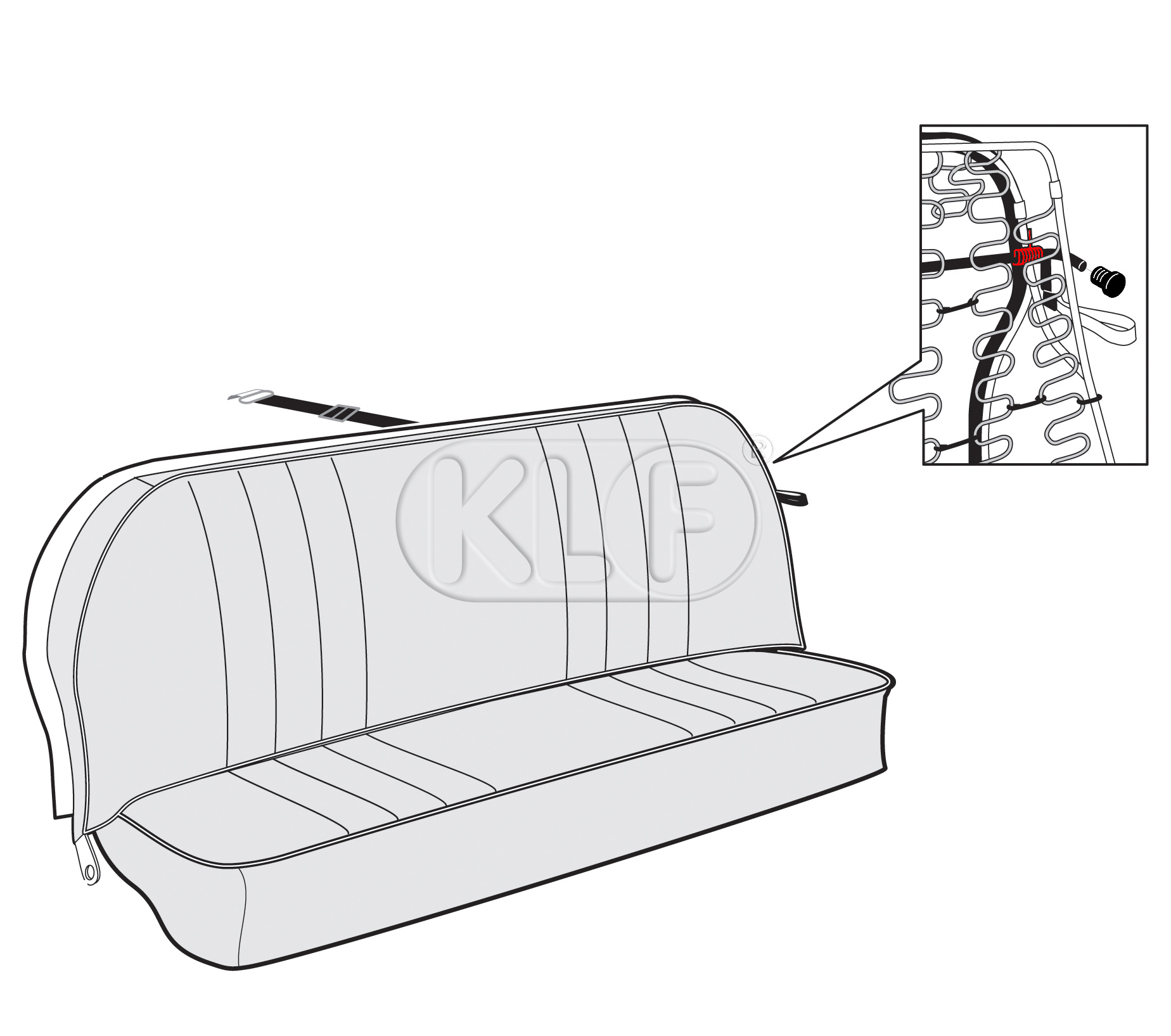 Rear Seat Locking Mechanism Spring