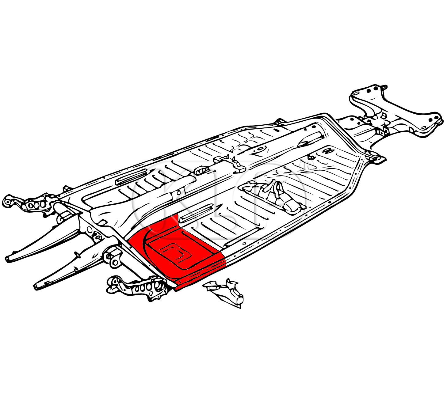 Battery Section only, year 8/72 on