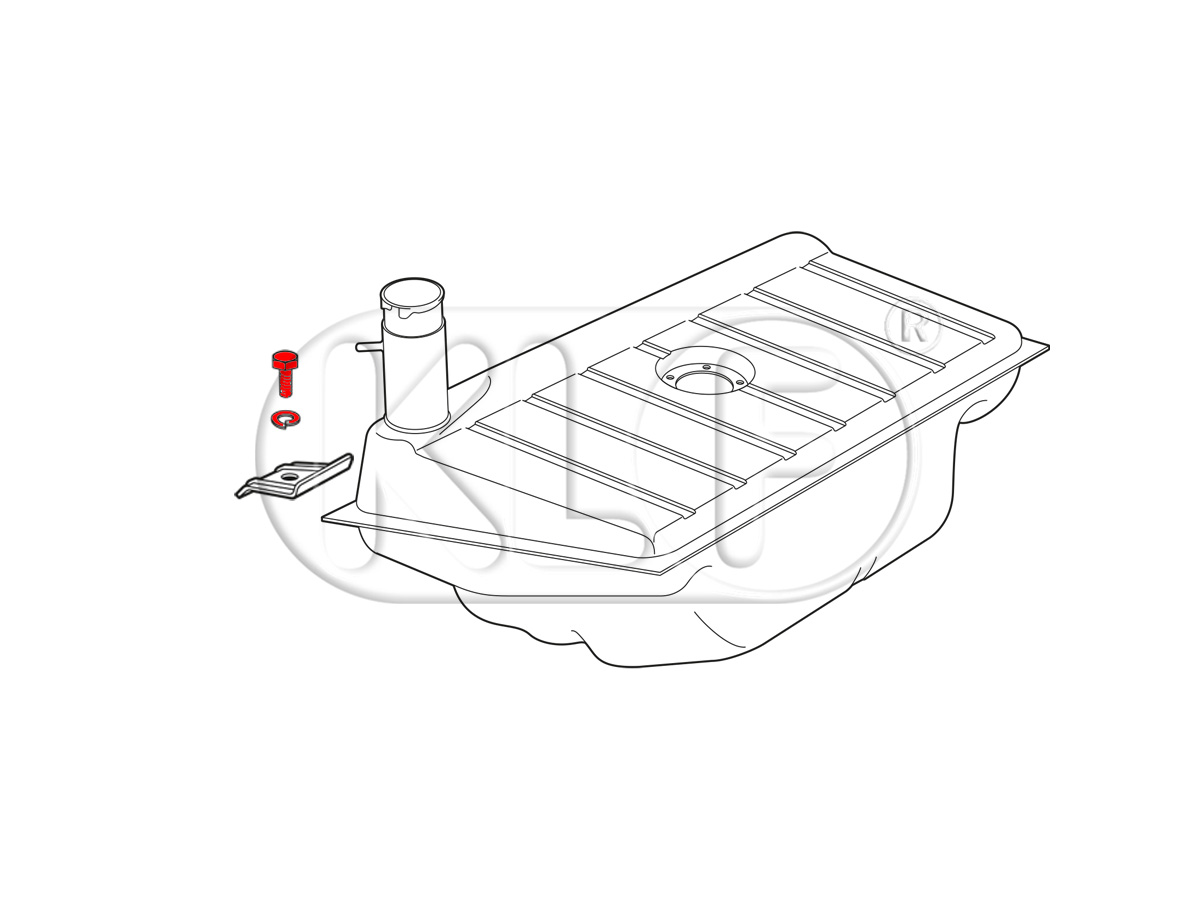 Tank attachment kit from year 08/49 on