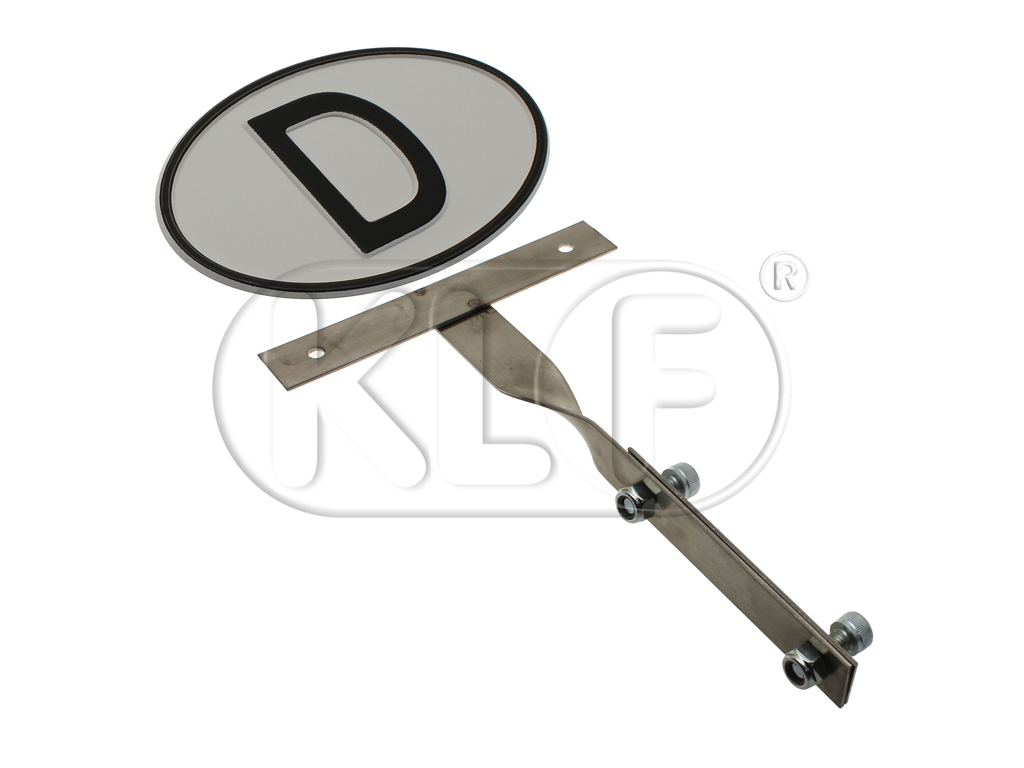 Bumper Bracket Mount with D-Emblem, year 8/67 on