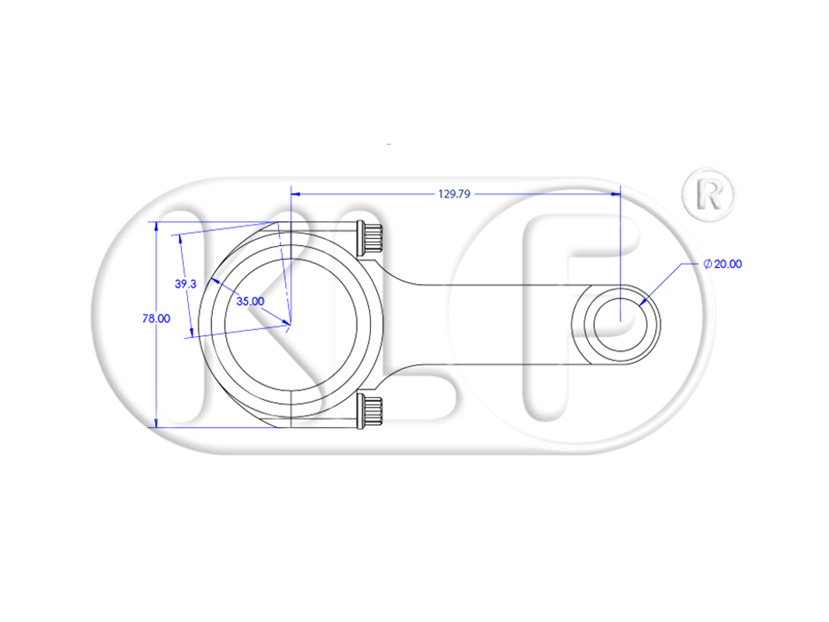 Connecting Rod, set of 4, 18-22 kW (25-30 PS)