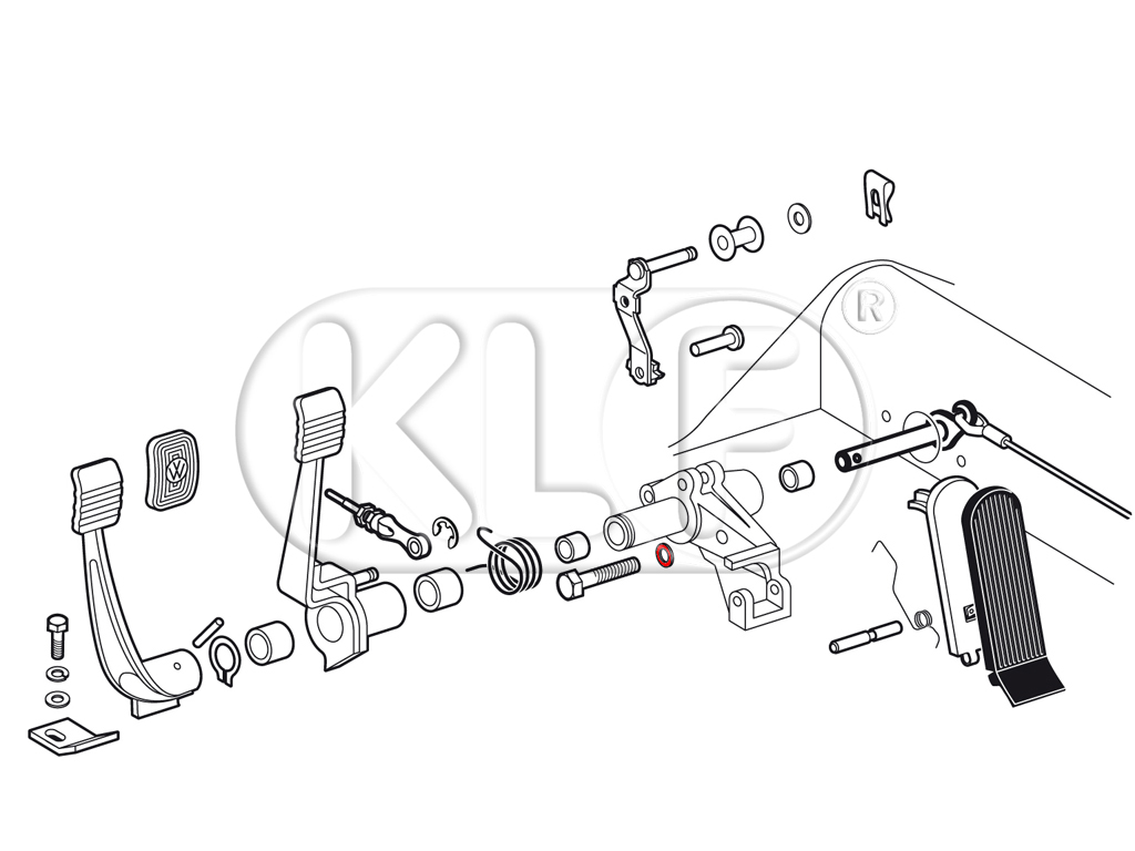 Wave Washer 10mm, for Pedals Assembly and Engine to Transmission