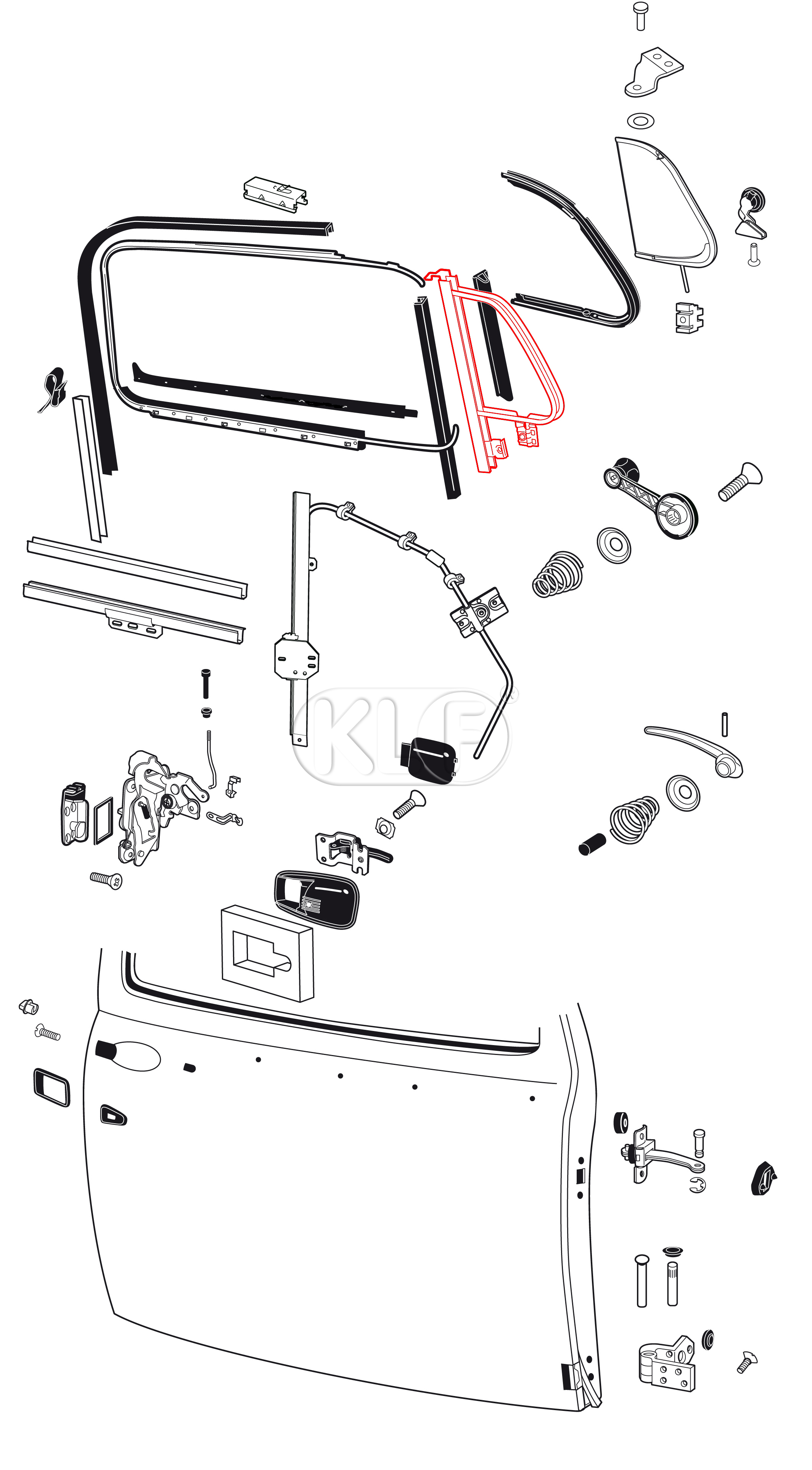 Vent Wing Frame right, 68 on