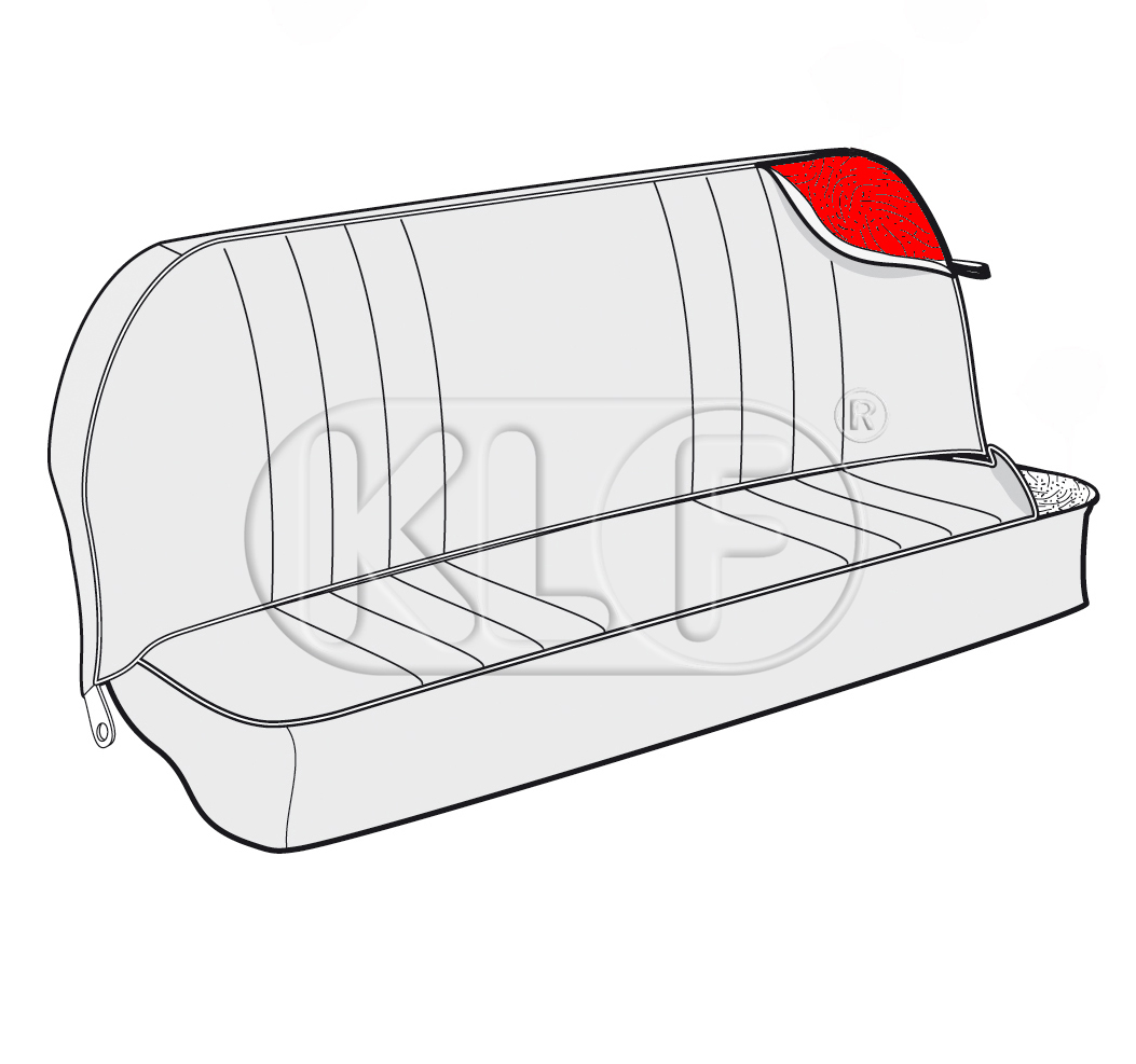 Polster für Rücksitzrückenteil, Bj. 08/55 - 07/64 (nicht Cabrio)