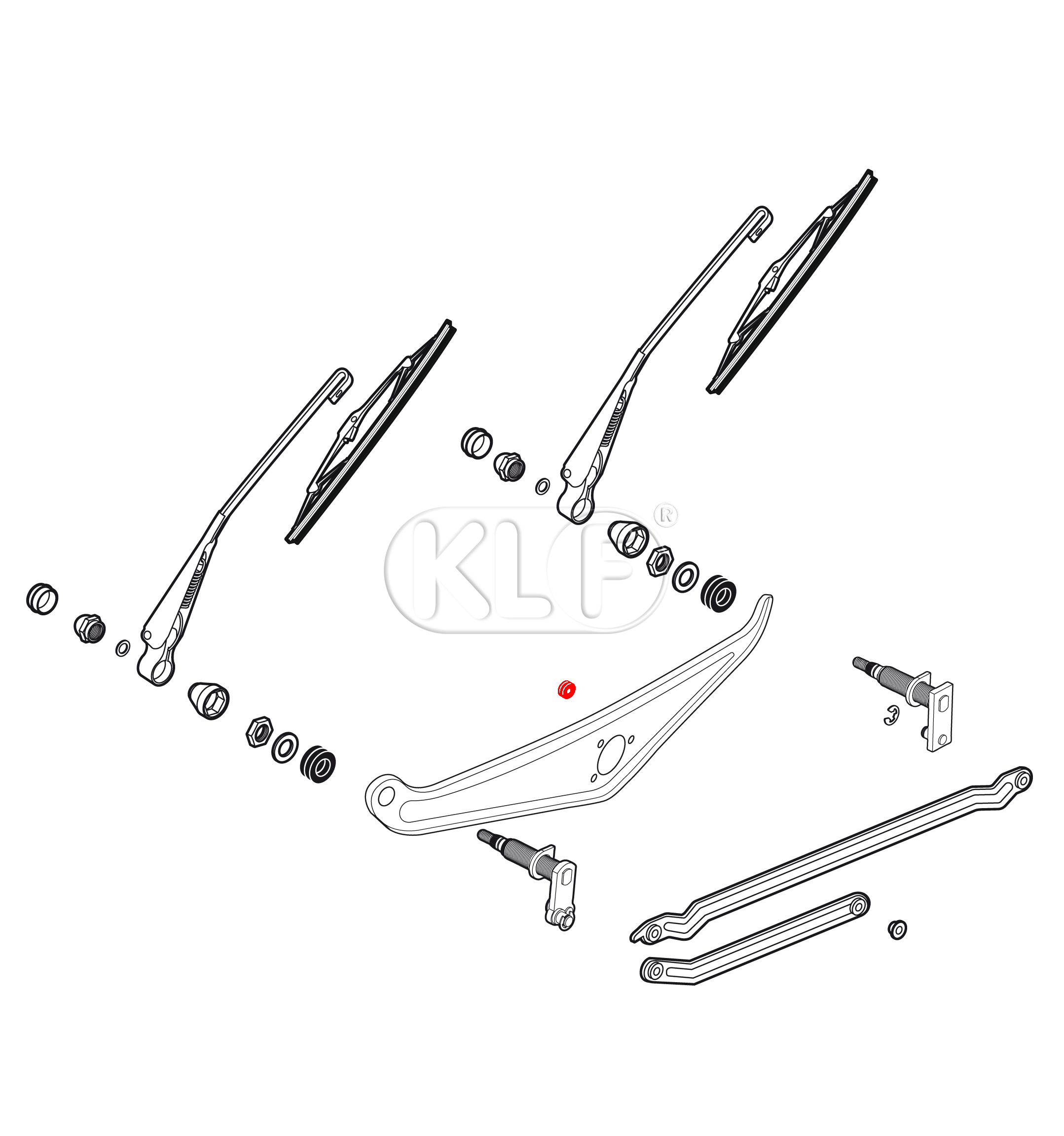 Grommet, wiper shaft assembly to cowl