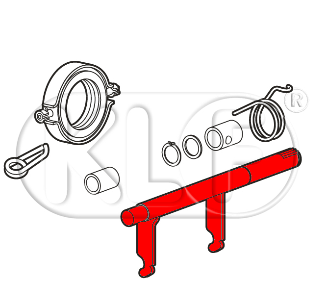 Clutch Operating Shaft, year 8/60-7/70