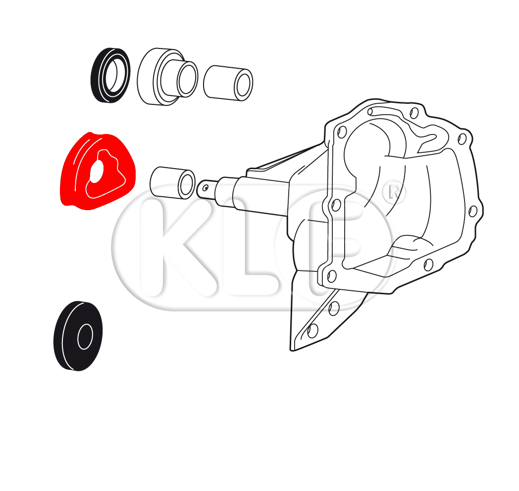 Rubber Boot, gearbox nose cone, year 8/60 on