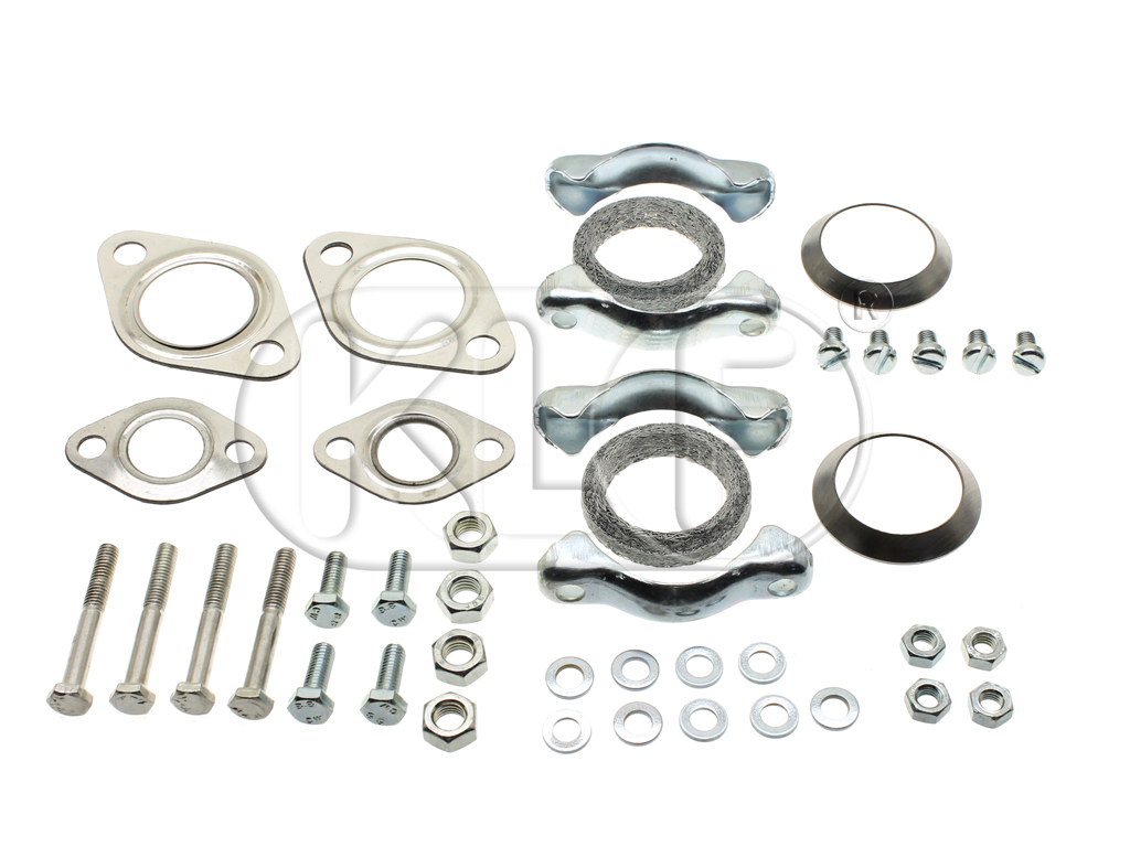 Complete Installation Kit, muffler, 25-37 kW (34-50 PS), not dual heat riser intake manifold 