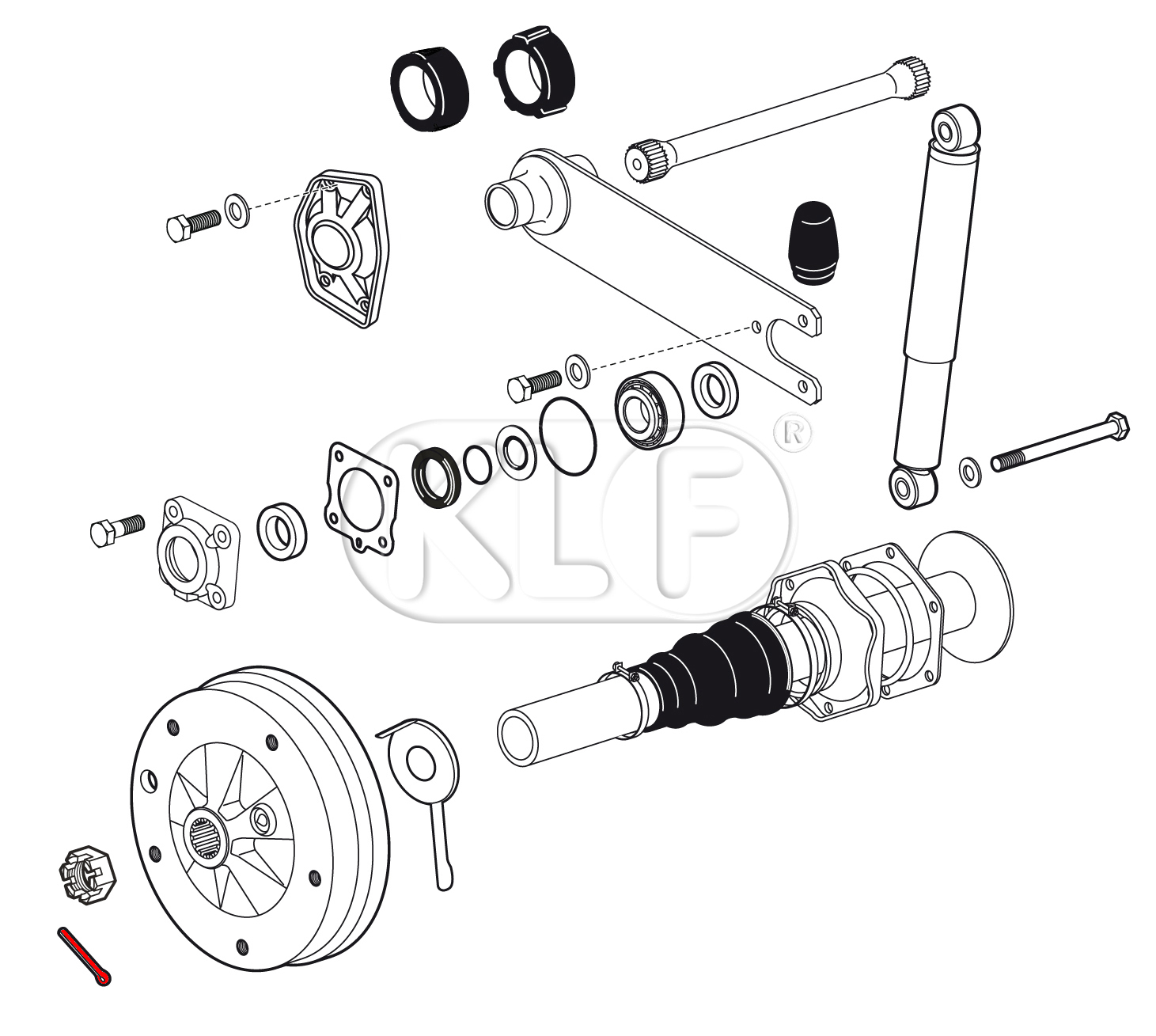 Rear Axle Nut Cotter Key