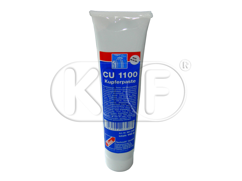 Kupferpaste, z.B. für Bremsbacken und Klötze, 140g Tube