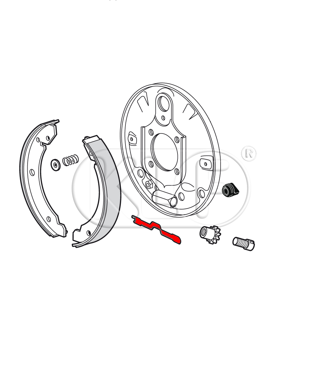 Spring Clip for Star Adjuster, only 1302/1303 front