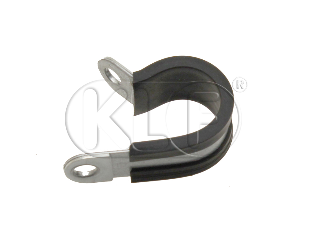 Clamp, 20mm for oil hose with rubber protection
