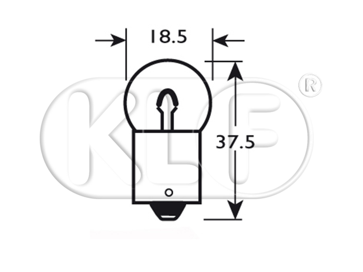 Bulb, 12 volt 10 W