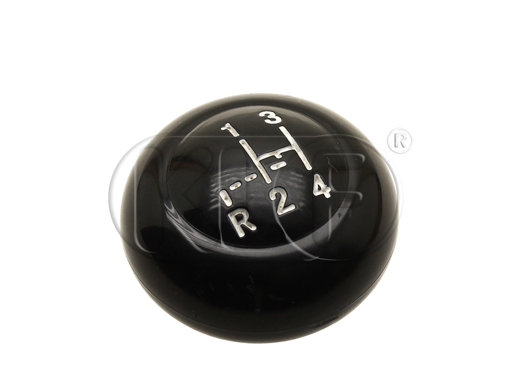 Shift Knob, black, 10mm thread, shift pattern, year thru 07/60