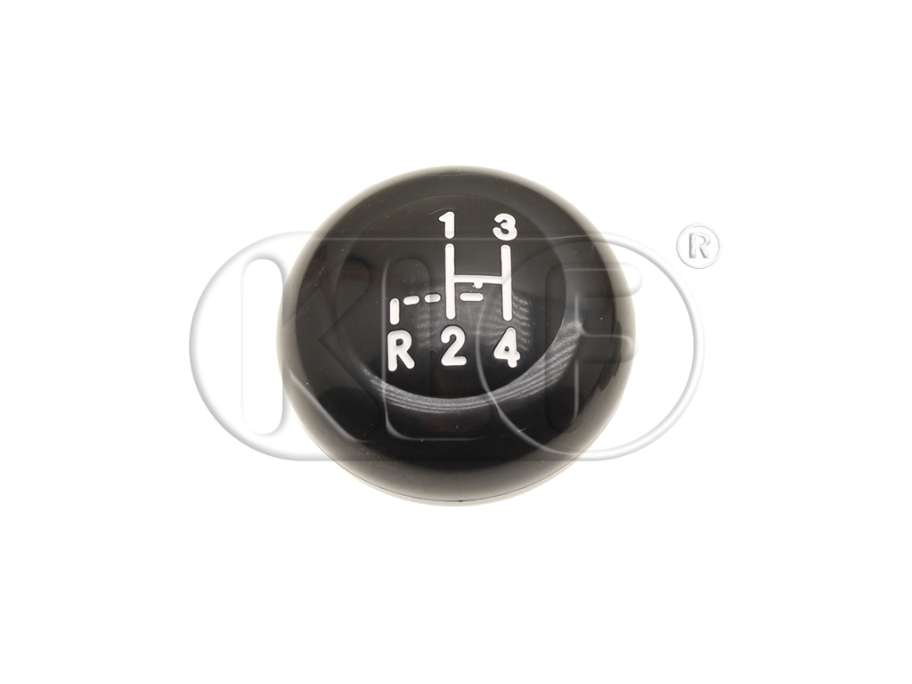 Shift Knob, black, 7mm thread, shift pattern, year 8/60-7/67