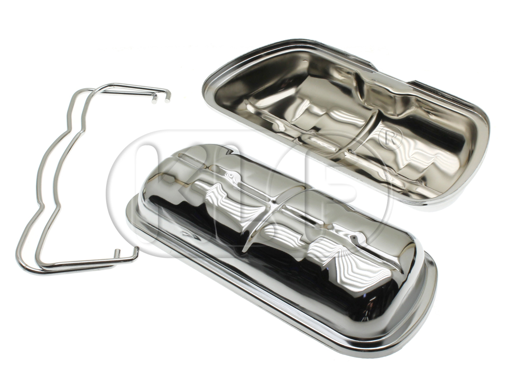 Valve Covers with Clamps, chrome, 25-37 kW (34-50 PS), pair Valve Covers with Clamps, chrome, 25-37 kW (34-50 PS), pair