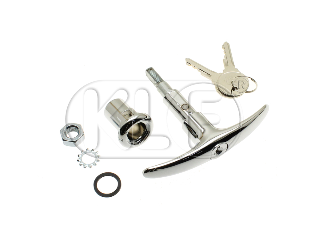Handle for Deck Lid with 2 keys, Top Quality, year 10/52 - 07/64