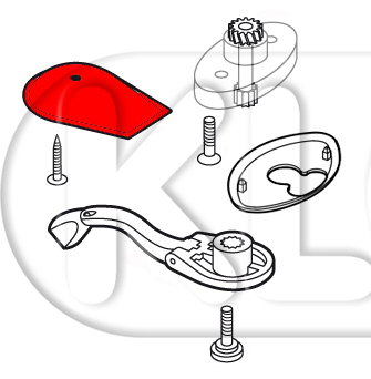 Griffschale für Schiebedachkurbel, ab Bj. 08/63 (nicht 1303)