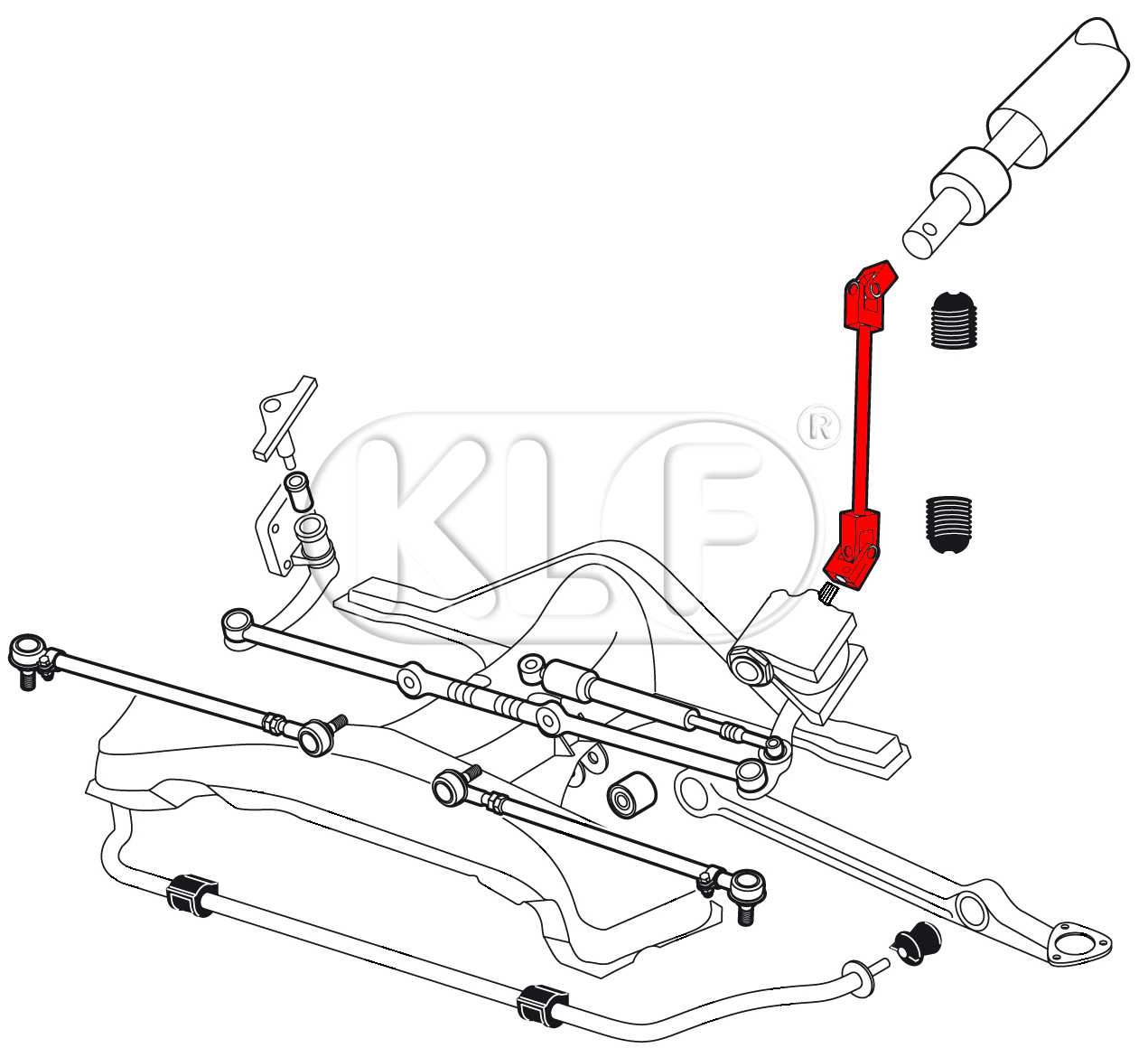 Steering Shaft U-Joint, 1302/1303 only, year 8/70-7/74