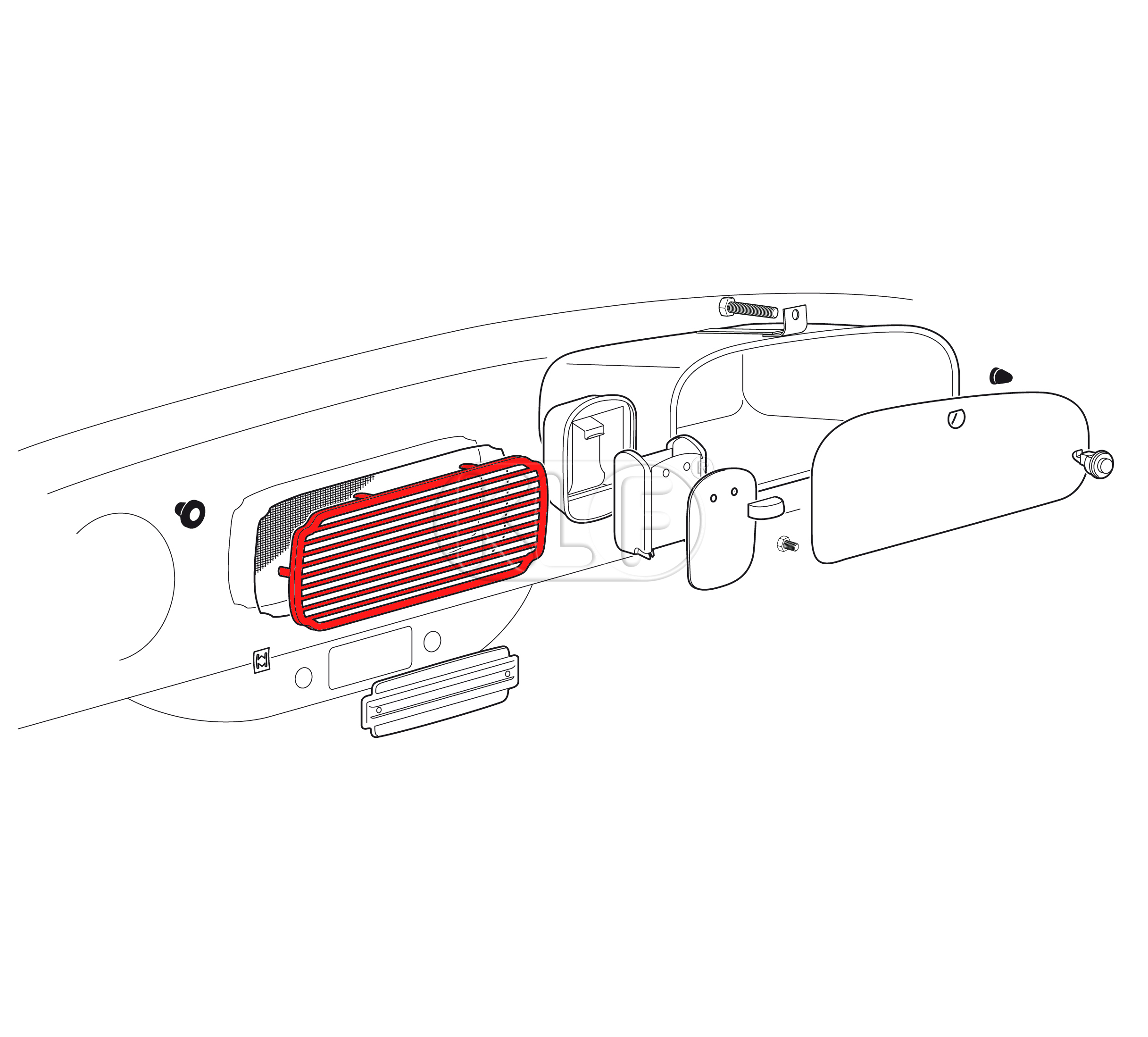 Speaker Grill, year 10/52-7/57