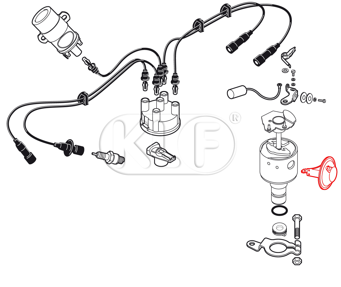 Vacuum Unit for Distributor, year 08/70 on