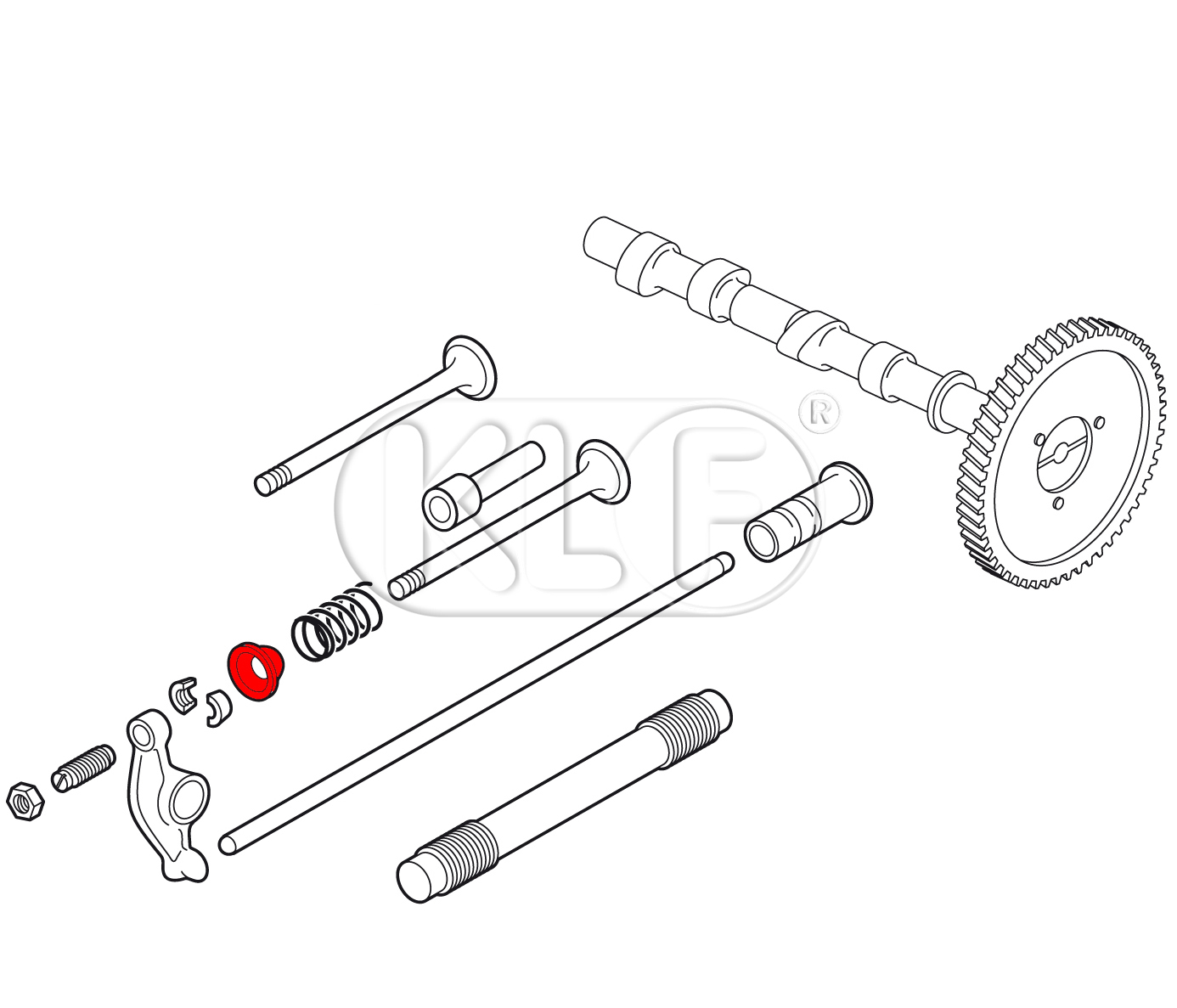 Spring Retainer, 25-37 kW (34-50PS)