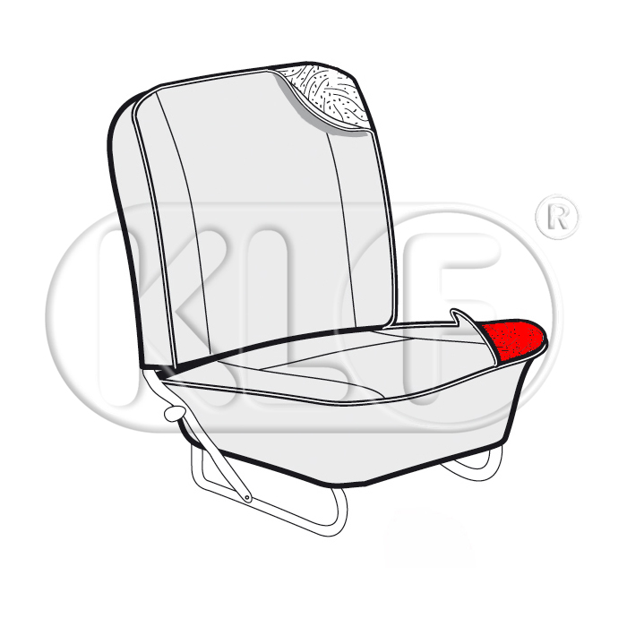 Polster für Sitzunterteil, Bj. 10/52 - 07/55