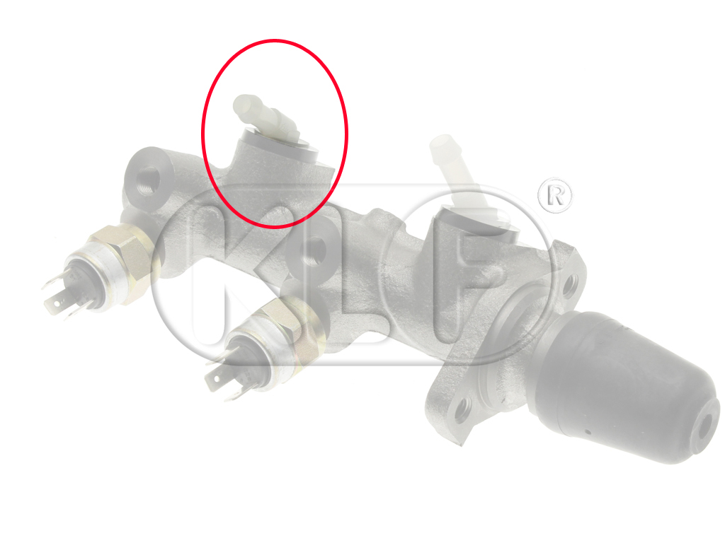 Winkelstutzen für Hauptbremszylinder, 105 Grad, Durchmesser 13mm/8mm, RESTPOSTEN !!!!